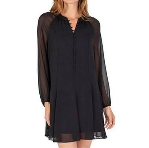 New Joie Women's Black Balloon Sleeve Dress.